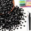 Picture of 1500pcs 6mm Resin Rhinestones Bulk, Black Flatback Round Jelly Rhinestones Bedazzling Non Hotfix Crystal Gems Large Quantity Wholesale for DIY Crafts Clothes Bottles Tumblers Face Makeup Manicure