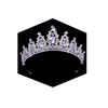 Picture of Kamirola - Queen Crown and Tiaras Princess Crown for Women and Girls Crystal Headbands for Bridal, Princess for Wedding and Party（01） (Silver&Purple)