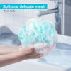 Picture of MTDLYICE Loofah for Women 75g 4 Pack, Bath Sponge Soft Mesh Shower Puff Loofah Sponge, Exfoliating Body Scrubber, lufas for Women, Shower Accessories (Blue)