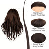 Picture of Opini 26 Inch Mannequin Head 80% Real Human Hair Styling Hair Mannequin Head Human Hair to Practice Hair and Makeup Hairdresser Head With Free Clamp (#4 No Makeup)