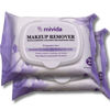 Picture of mivida Hypoallergenic Makeup Remover Wipes | 2 Pack of 25 Count | Biodegradable Facial Cleansing Makeup Remover Face Wipes with Hyaluronic Acid, Fragrance Free, Alcohol Free, Plant Based Wipes