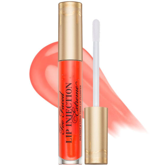 Picture of Too Faced Lip Injection Extreme Lip Plumper | Long Lasting Lip Plumping Serum, 0.14 Fl Oz, Tangerine Dream