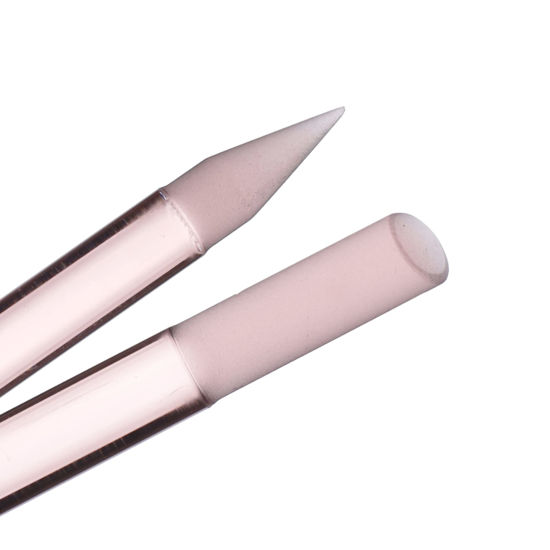 Picture of Glass Cuticle Pusher by Bona Fide Beauty, 1Pc Pink Gentle Czech Manicure Stick for Cuticle Remover, Long-Lasting Double-Sided Reusable Glass Cuticle Stick