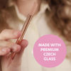 Picture of Glass Cuticle Pusher by Bona Fide Beauty, 1Pc Pink Gentle Czech Manicure Stick for Cuticle Remover, Long-Lasting Double-Sided Reusable Glass Cuticle Stick