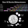 Picture of 5000pcs 2mm Resin Rhinestones Bulk, White Flatback Round Jelly Rhinestones Bedazzling Non Hotfix Crystal Gems Large Quantity Wholesale for DIY Crafts Clothes Bottles Tumblers Face Makeup Manicure