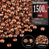 Picture of BELLEBOOST 1500pcs 6mm Resin Rhinestones Bulk, Champagne Flatback Round Jelly Rhinestones Non Hotfix Crystal Gems Large Quantity Wholesale for DIY Crafts Clothes Face Makeup Manicure