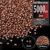 Picture of BELLEBOOST 5000pcs 2mm Resin Rhinestones Bulk, Champagne Flatback Round Jelly Rhinestones Non Hotfix Crystal Gems Large Quantity Wholesale for DIY Crafts Clothes Face Makeup Manicure