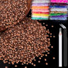 Picture of BELLEBOOST 5000pcs 3mm Resin Rhinestones Bulk, Champagne Flatback Round Jelly Rhinestones Non Hotfix Crystal Gems Large Quantity Wholesale for DIY Crafts Clothes Face Makeup Manicure