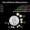 Picture of BELLEBOOST 4000pcs 4mm Resin Rhinestones Bulk, Light Yellow AB Flatback Round Jelly Rhinestones Non Hotfix Crystal Gems Large Quantity Wholesale for DIY Crafts Clothes Bottles Face Makeup Manicure