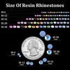 Picture of 5000pcs 3mm Resin Rhinestones Bulk, Sky Blue AB Flatback Round Jelly Rhinestones Bedazzling Non Hotfix Crystal Gems Large Quantity Wholesale for DIY Crafts Clothes Tumblers Face Makeup Manicure