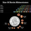 Picture of BELLEBOOST 4000pcs 4mm Resin Rhinestones Bulk, Champagne Flatback Round Jelly Rhinestones Non Hotfix Crystal Gems Large Quantity Wholesale for DIY Crafts Clothes Face Makeup Manicure