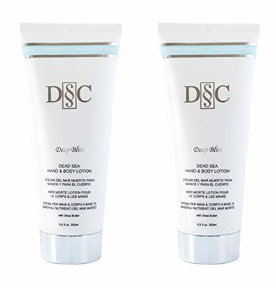 Picture of Deep Sea Cosmetics | Dead Sea Hand & Body Lotion - Deep Blue | Lotion for Men and Women with Dead Sea Salt, Shea Butter, Avocado Oil and Vitamins A and E (2)