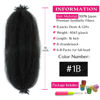 Picture of Afro Twist Hair 16 Inch 8 Packs, Springy Afro Twist Hair Pre Fluffed Spring Twist Hair Pre Stretched Wrapping Hair for Soft Locs Hair Extensions (16 Inch (Pack of 8), 1B#)