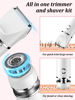 Picture of Cayzor Bikini Trimmer and Shaver Kit for Women - 2-in-1 Wet/Dry Electric Body Hair Trimmer Facial Hair Removal Cordless Waterproof Bikini Shaver Razor for Face Lip Chin Pubic Underarm Legs (White)