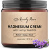 Picture of Remedy Mama Magnesium Cream for Sleep, Muscle Soreness & Cramps Relief with Hemp Seed Oil, Vitamin E, Shea Butter - Topical Magnesium Lotion for Calm & Relaxation - Lavender - 4fl oz - Made in Canada