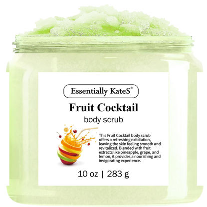 Picture of Fruit Cocktail Body & Foot Scrub 10 Oz - A refreshing, sweet, juicy aroma evokes the scent of freshly picked grapes - The best stocking stuffer.