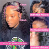 Picture of HIRIREMY Curly Bob Wig Human Hair Glueless 13x4 HD Wet and Wavy Short Jerry Curly Lace Front Bob Wigs for Black Women Human Hair Pre Plucked Natural Hairline with Baby Hair Wear and Go 14 Inch