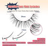 Picture of Lashes Natural Wispy Eyelashes 15mm Strip Lashes Pack False Eyelashes 0.1MM Thin Band C Curl Eye Lashes 3D Volume False Eyelashes Siligli Lashes 7 Pair