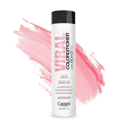 Picture of Celeb Luxury Intense Color Depositing Colorconditioner Conditioner + BondFix Bond Rebuilder, Vegan, Sustainably Sourced Plant-Based, Semi-Permanent, Viral and Gem Lites Colorconditioners