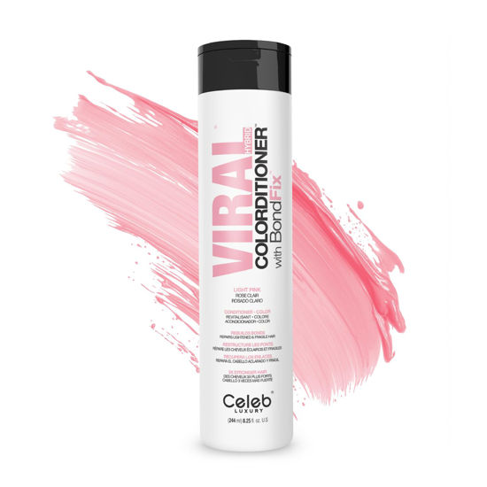 Picture of Celeb Luxury Intense Color Depositing Colorconditioner Conditioner + BondFix Bond Rebuilder, Vegan, Sustainably Sourced Plant-Based, Semi-Permanent, Viral and Gem Lites Colorconditioners