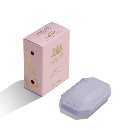 Picture of Caswell-Massey Castile Bar Soap, Womens Body Wash, Hand Soap, and Face Wash, Moisturizing Natural Body Soap for Bath or Shower, Orchid, 1 (3.5 oz) Bar