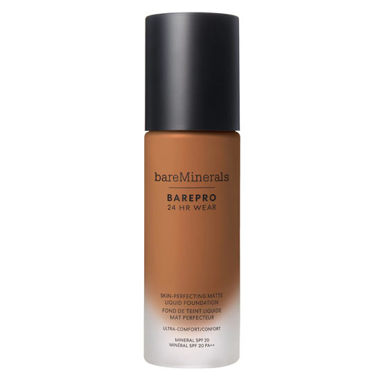 Picture of bareminerals Barepro 24HR Wear Matte Liquid Foundation Mineral SPF 20, Full Coverage Foundation Makeup for Mature Skin, Oil-Free, Vegan
