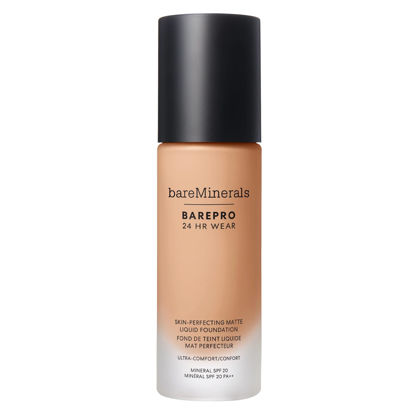 Picture of bareminerals Barepro 24HR Wear Matte Liquid Foundation Mineral SPF 20, Full Coverage Foundation Makeup for Mature Skin, Oil-Free, Vegan