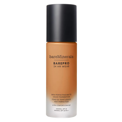 Picture of bareminerals Barepro 24HR Wear Matte Liquid Foundation Mineral SPF 20, Full Coverage Foundation Makeup for Mature Skin, Oil-Free, Vegan