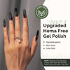 Picture of MelodySusie Hema Free Gel Nail Polish, 0.5 Fl Oz Thick Black Gel Polish, Non-Toxic, Long Lasting, Soak Off UV Nail Polish, Manicure Nail Design Salon DIY Nail Art at Home-480