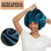 Picture of 3PCS Extra Large Satin Bonnets for Sleeping, Hair Bonnets for Black Women Braids Curly Hair, B