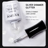Picture of RARJSM Glitter Gel Nail Polish Pearl Shell White Chunky Sparkle Diamond Rainbow Shimmer Jelly Iridescent Gel Polish Single Bottle Soak off UV LED Cured for Home Salon Manicure 15ML 1PC