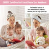 Picture of 6 Pcs Spa Facial Headbands Set - Soft Fleece Headbands for Makeup, Face Washing, Skin Care, Yoga, and Shower with Bow Hair Band