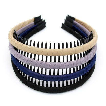Picture of JOBAND Fashion Headbands for women Girls Non-slip hair band Comfy Headband Hair Hoop Resin teeth Comb Hair Accessories (4 Colors)