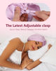 Picture of HFRHTGY Adjustable Silk Satin Hair Bonnet for Sleeping, Double Layer Hair Wrap Sleep Cap Turban for Women Men, Curly Straight Hair Long Large Braid Unisex (Royal Lavender)