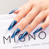 Picture of MAYCHAO 15ML Cat Eye Gel Nail Polish 1Pc Sea Blue Shimmer Gel Polish with Magnet Soak off Holographic Magnetic Nail Polish for Nail Art Manicure Salon DIY at Home, 0.5 OZ