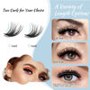 Picture of Lash Clusters 168 Pcs Cluster Lashes Eyelash Clusters DIY Cluster Eyelash Extensions Individual Lashes Thin Band & Soft(Crocus & Dandelion,D-mix)