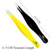 Picture of Super Sharp Pointed Tweezers Precision Fine Point Tip Ingrown Hair Tweezers Kit Best Pointed Tweezers for Women Chin Hair Removal - Extra Thin Tweezers Precision Stainless Facial Hair Remover for Face
