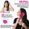 Picture of Fiora Naturals Hair Detangling Brush -100% Bio-Friendly Detangler Hair Brush w/Ultra-soft Bristles- Glide Through Tangles with Ease - For Curly, Straight, Women, Men, Kids, Toddlers, Wet and Dry Hair