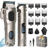 Picture of VGRPRO Hair Clippers for Men, Professional Cordless Hair Clippers and Trimmer Set, 4 in 1 Mens Beard Trimmer and Nose Ear Trimmer with Package Box