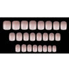 Picture of DANMANR Long Press on Nails Square French Fake Nails Full Cover Nude Acrylic False Nails for Women and Girls 24PCS (Pink Square)
