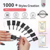 Picture of SAVILAND Cat Eye Magnet for Nails: 10PCS CatEye Gel Nail Polish Strong Nail Magnets Set 1000＋Styles Creation Magnetic Wand Quicker DIY Nail Art Tools for Enthusiasts Technicians Salon Home Studio