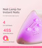Picture of MelodySusie Portable UV LED Nail Lamp for Semi Cured Gel Nail Strips, Art04 6W Mini UV Light with 2 Timers (45s/60s) for Gel Nails, Stickers and Strips