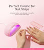 Picture of MelodySusie Portable UV LED Nail Lamp for Semi Cured Gel Nail Strips, Art04 6W Mini UV Light with 2 Timers (45s/60s) for Gel Nails, Stickers and Strips