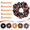 Picture of XL Big Silk Scrunchies for Women CEELGON Extra Large Scrunchie Satin Oversized Silk Thick Elastic Fluffy Hair Ties Jumbo Gigantic Soft Chiffon Cute Scrunchy Hair Scrunchies 6 Pack