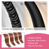 Picture of WENNALIFE Tape in Hair Extensions Human Hair Dark Auburn Copper Tape in Extensions, 10pcs 20g 12 inch Remy Invisible Tape Ins Straight Colored Soft Real Human Hair Tape in Extensions Refill Set Extens