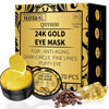 Picture of Qyiywim Under Eye Patches 70PCS, 24K Gold Eye Patches for Puffy Eyes Treatment, Under Eye Masks for Dark Circles and Puffiness, Non-Irritating Eye Mask Skincare, Eyes Bags Treatment, Eye Gel Pads