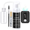 Picture of EMEDA Lash Shampoo Kit Cleaning Bath - Lash Cleanser for Extensions, USB Mini Portable Fan Brush Wash Bottle, Oil Free Lash Foam Safe for Natural Lashes Eyelash Shampoo for Lash Extensions