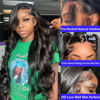 Picture of 30 Inch 13x6 Lace Front Wigs Human Hair 200% Density Body Wave Lace Front Wigs Human Hair Pre Plucked Glueless Wigs Human Hair Wigs 13x6 HD Lace Frontal Wigs Human Hair Lace Front Wigs for Women