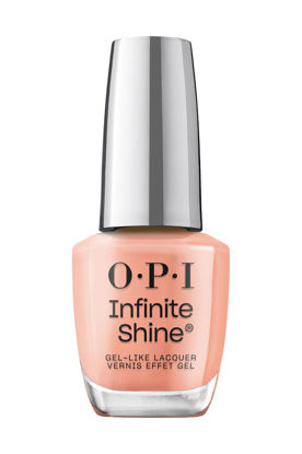 Picture of OPI Infinite Shine On a Mission | Sheer Bright Orange Crème Long Wear Gel Like Nail Polish | Vegan, Long Lasting, Streak Free