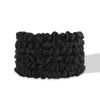 Picture of SILKIE x6 Set 100% Pure Mulberry Silk Black Noir Dark Midnight Neutral Skinny Scrunchies Travel Pouch Everyday Hair Ties Elastics Hair Care Ponytail Holder No Damage (Midnight)
